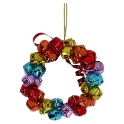 Schellenring, bunt, Metall-Baumbehang