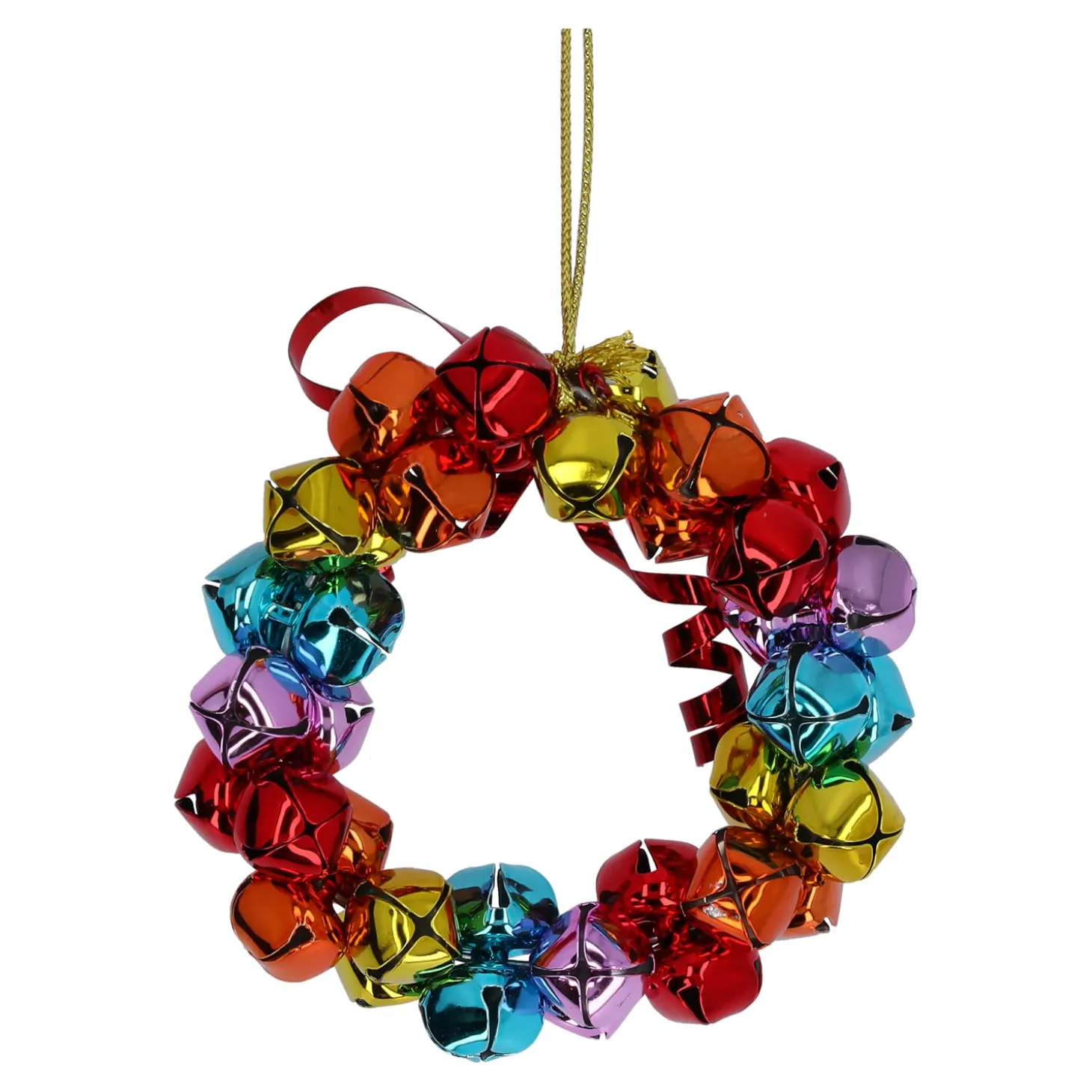 Schellenring, bunt, Metall-Baumbehang