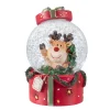 Schneekugel "Rentier im Geschenk"