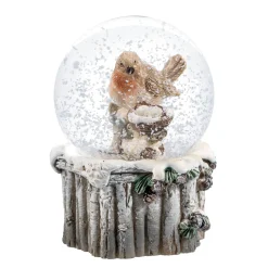 Schneekugel "Rotkehlchen"