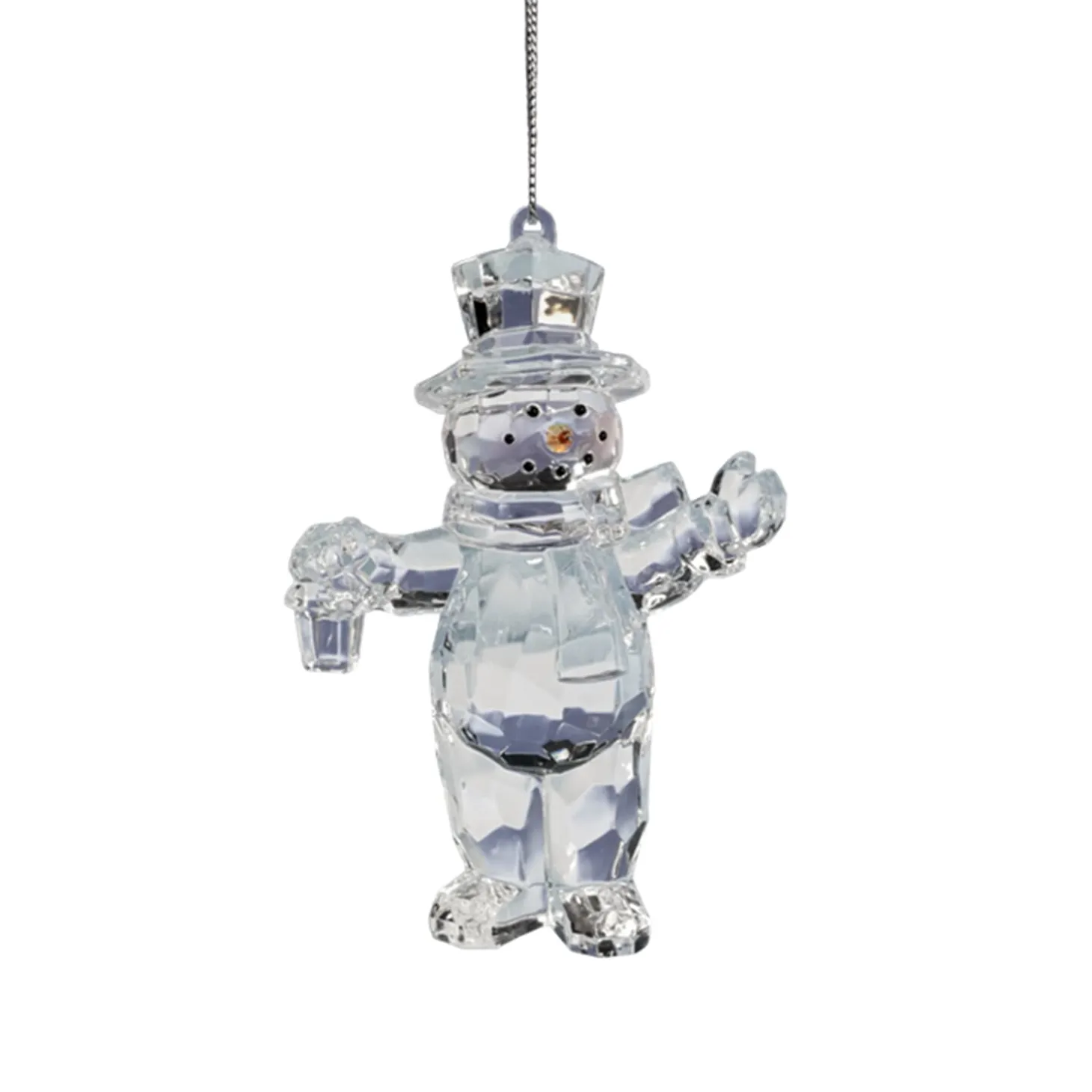 Schneemann mit Laterne, Acryl