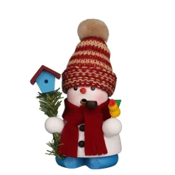 Schneemann mit Wollmütze, Räuchermännchen