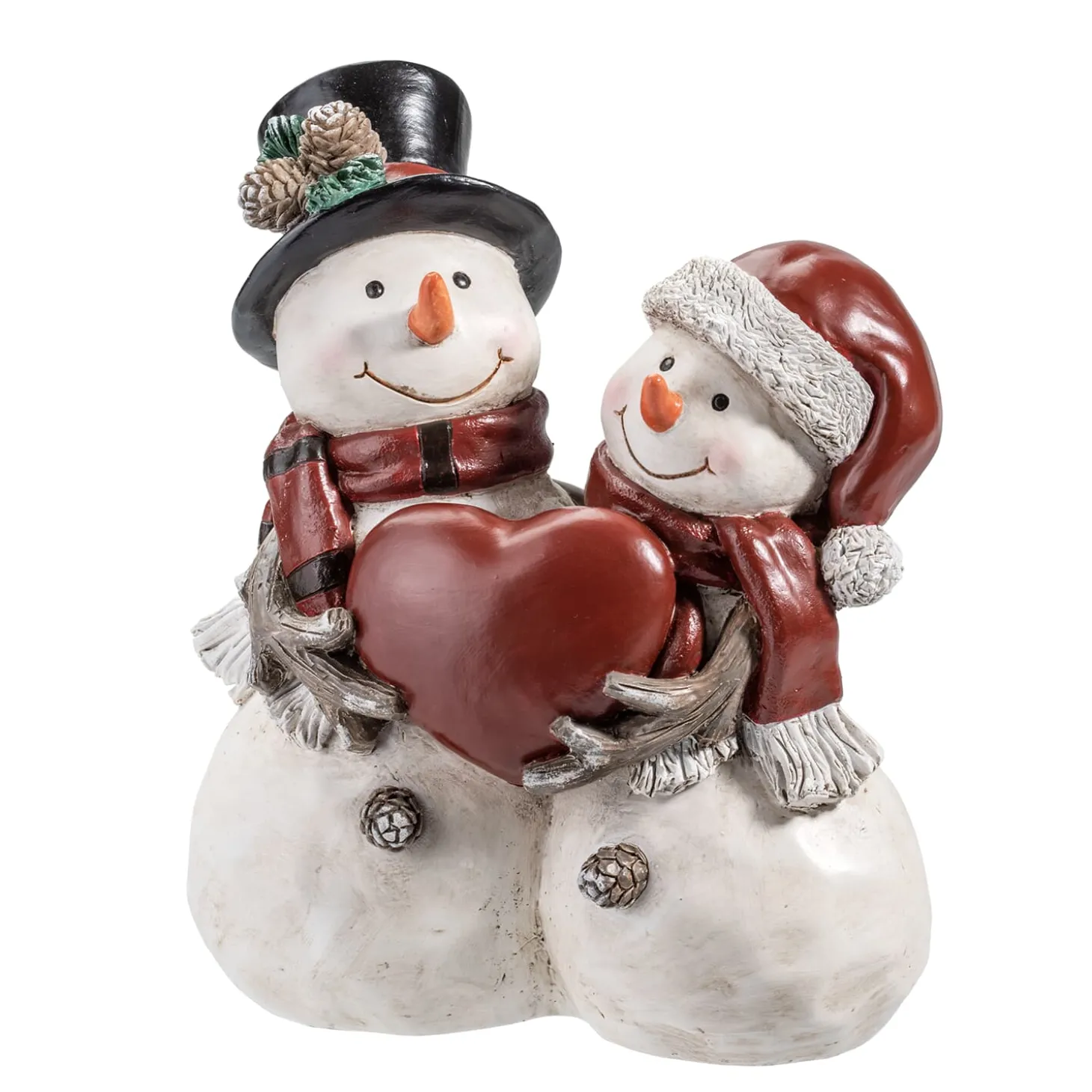 Schneemannpaar mit Herz