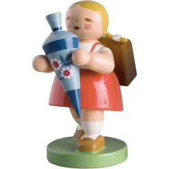 Schulmädchen mit Zöpfen