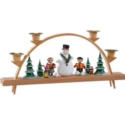 Schwibbogen "Schneemann mit Kinder"