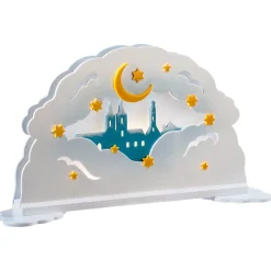 Schwibbogen Wolkenpanorama "Rothenburg" (mit Beleuchtung)