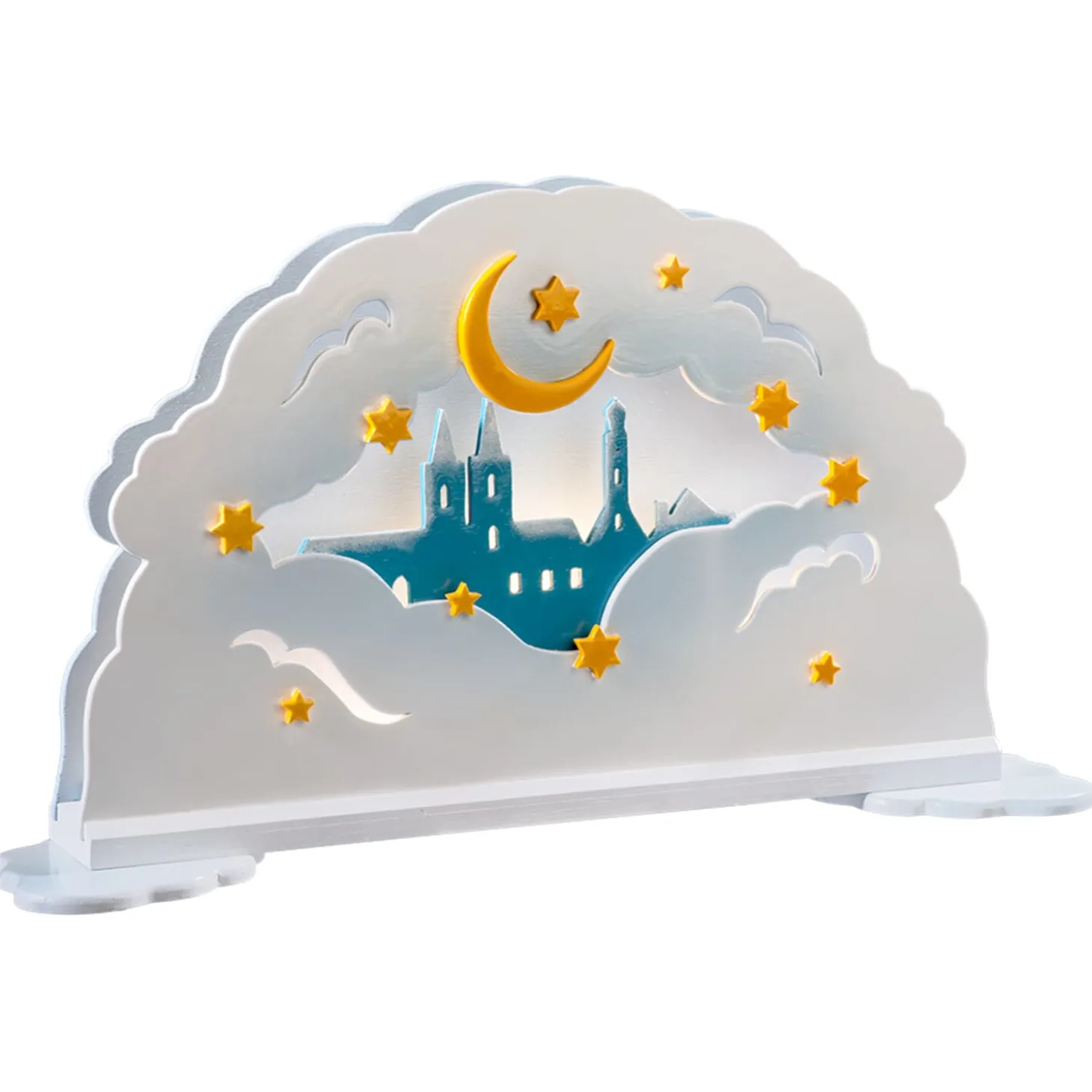 Schwibbogen Wolkenpanorama "Rothenburg" (mit Beleuchtung)