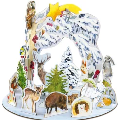 Steck-Adventskalender "Tiere im Winter"
