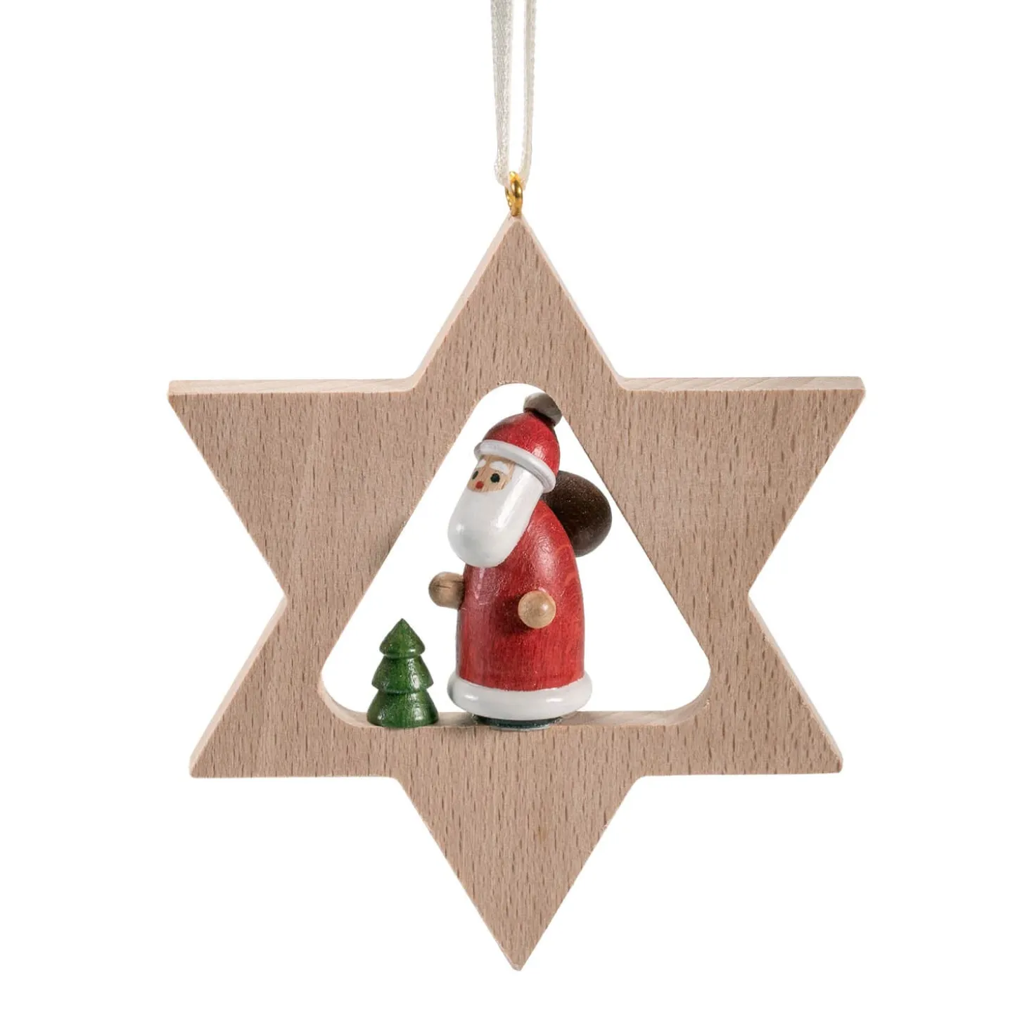 Stern mit Weihnachtsmann