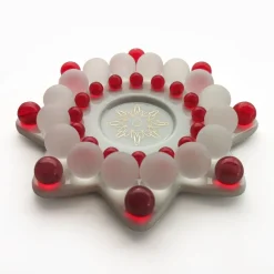 Teelichthalter "Glasperlenstern Aura"