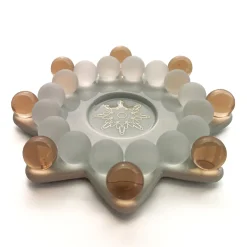 Teelichthalter "Glasperlenstern Gloria"