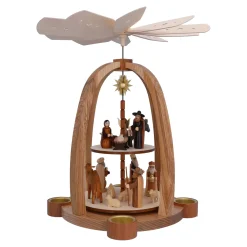 Teelichtpyramide "Christi Geburt"