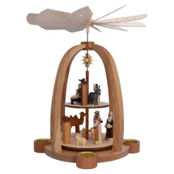 Teelichtpyramide "Christi Geburt"