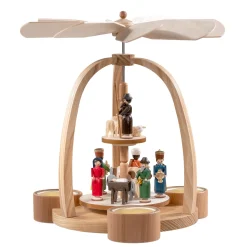 Teelicht-Pyramide Christi Geburt