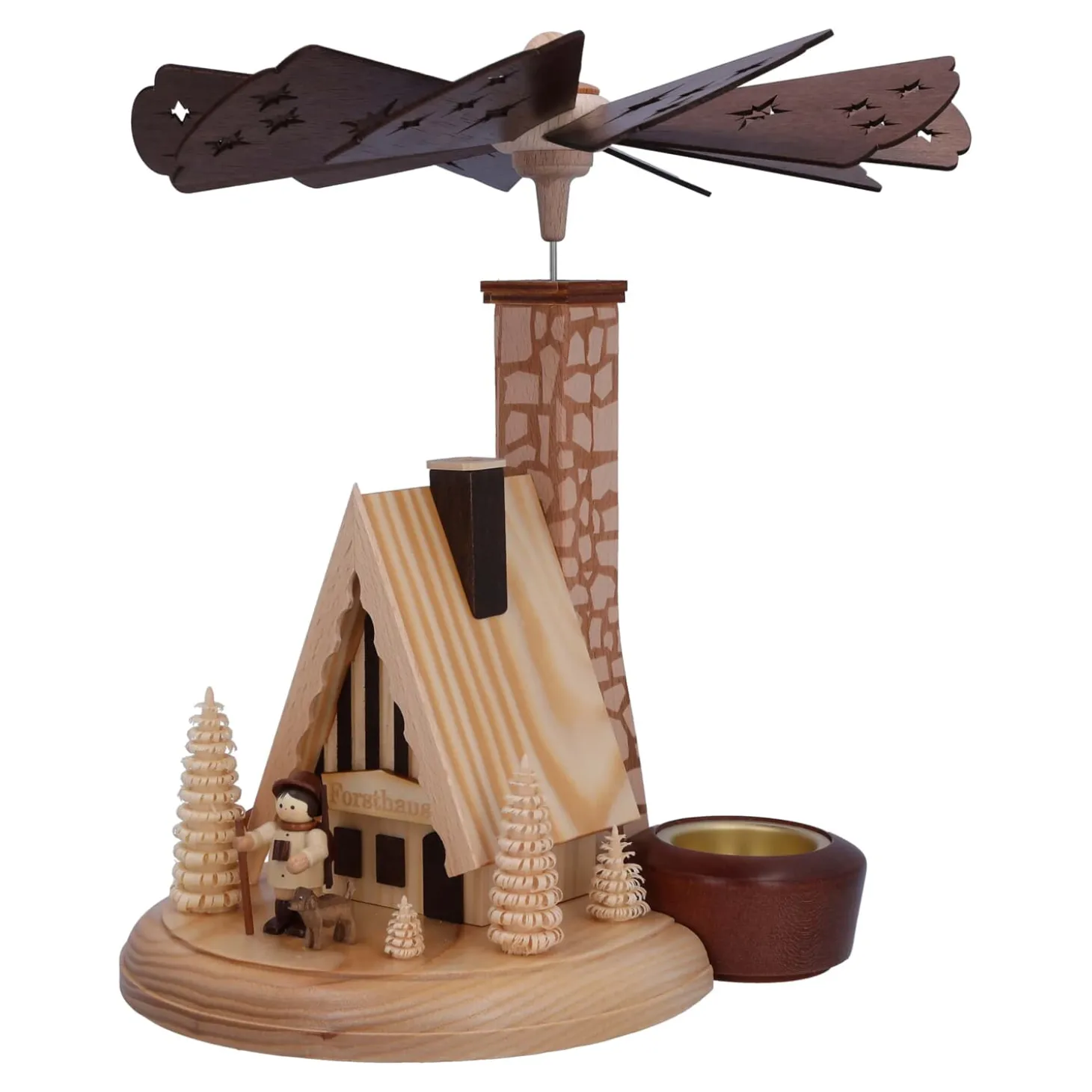 Teelichtpyramide "Forsthaus"