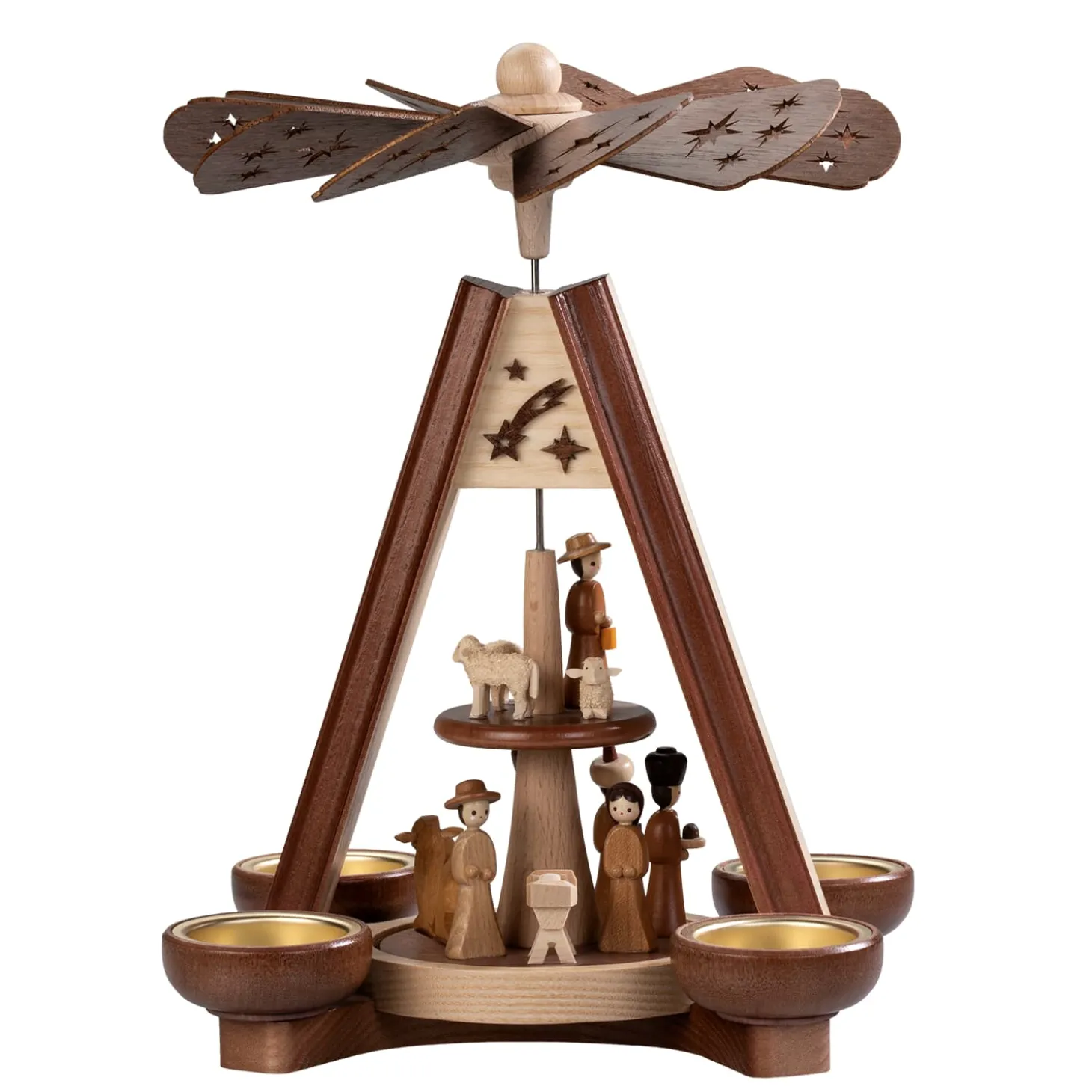 Teelicht-Pyramide "Heilige Familie"