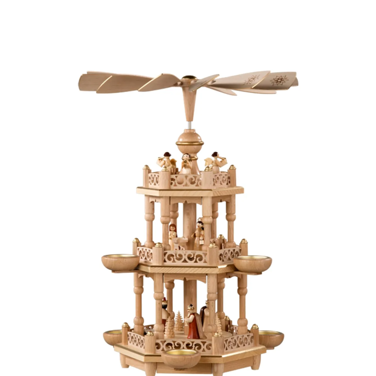 Teelicht-Pyramide "Himmlische Geschichte"