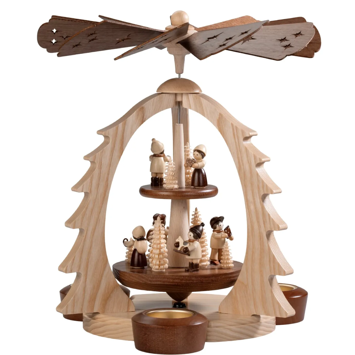 Teelicht-Pyramide "Waldspaziergang"