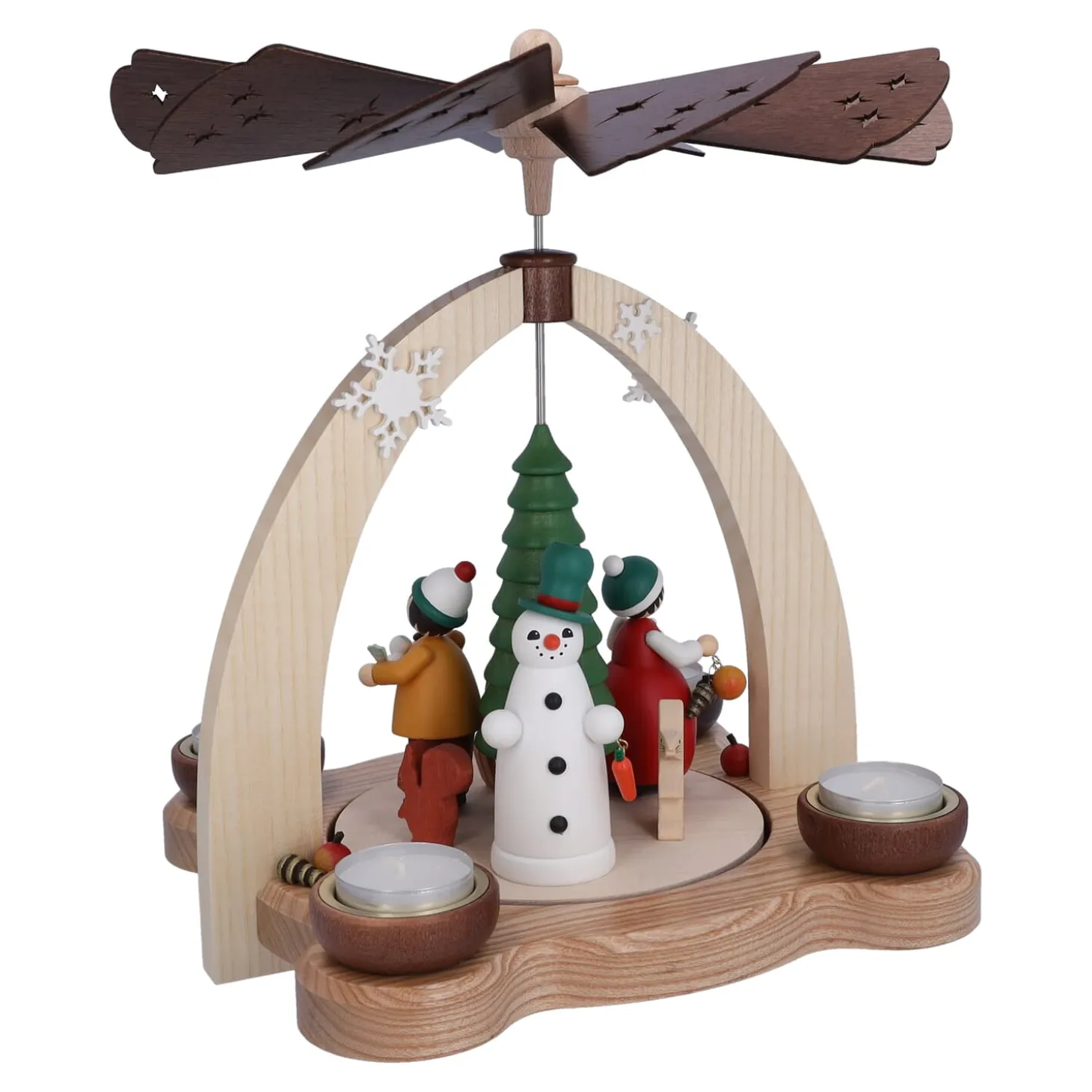 Teelicht-Pyramide "Waldweihnacht"