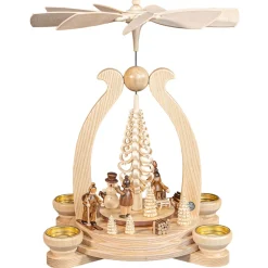 Teelicht-Pyramide "Winterspaß"