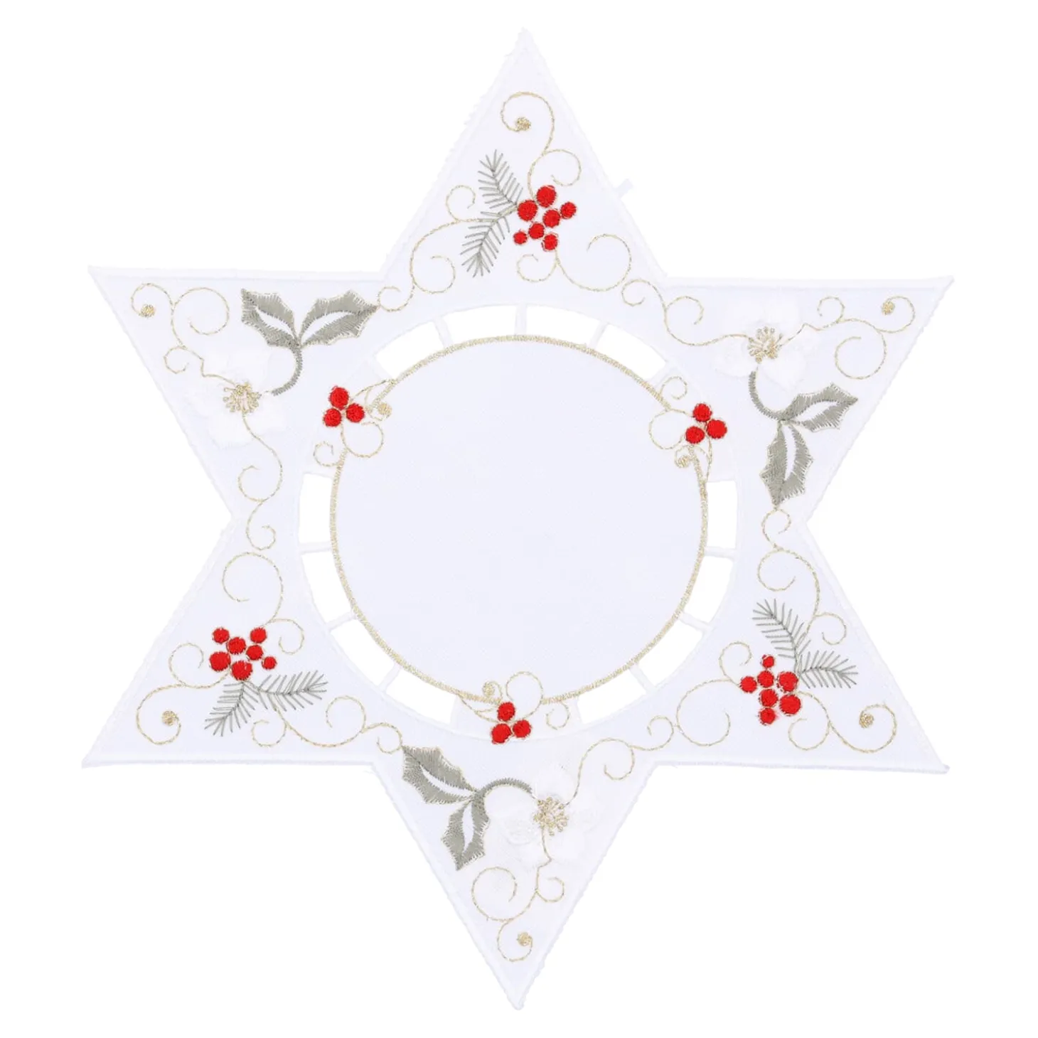 Tischdecke "Christrose weiß", 25 cm