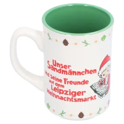 Unser Sandmännchen in Onkel Uhus Märchenwaldschule Weihnachtsmarkttasse