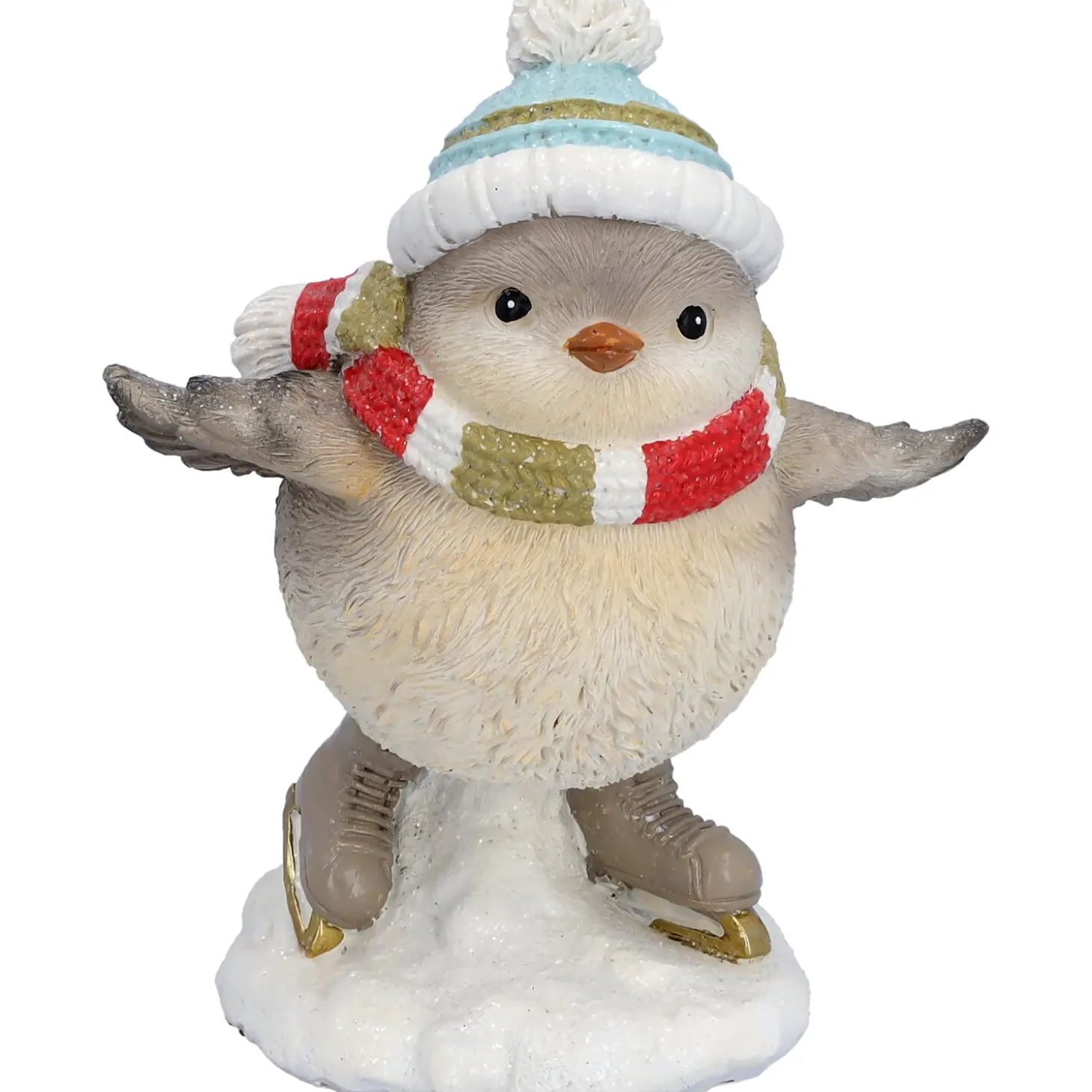 Vogel mit blauer Mütze, Standfigur