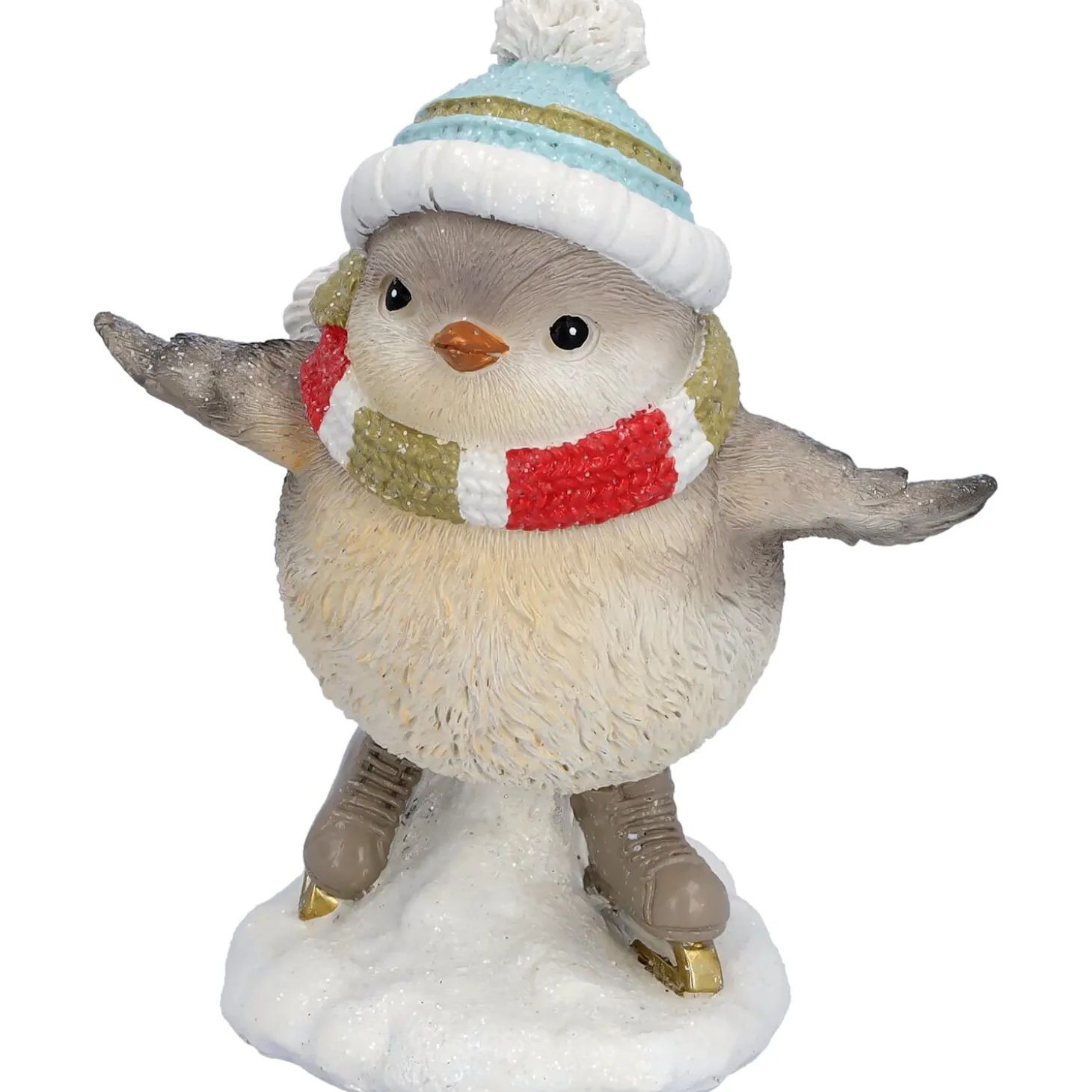 Vogel mit blauer Mütze, Standfigur