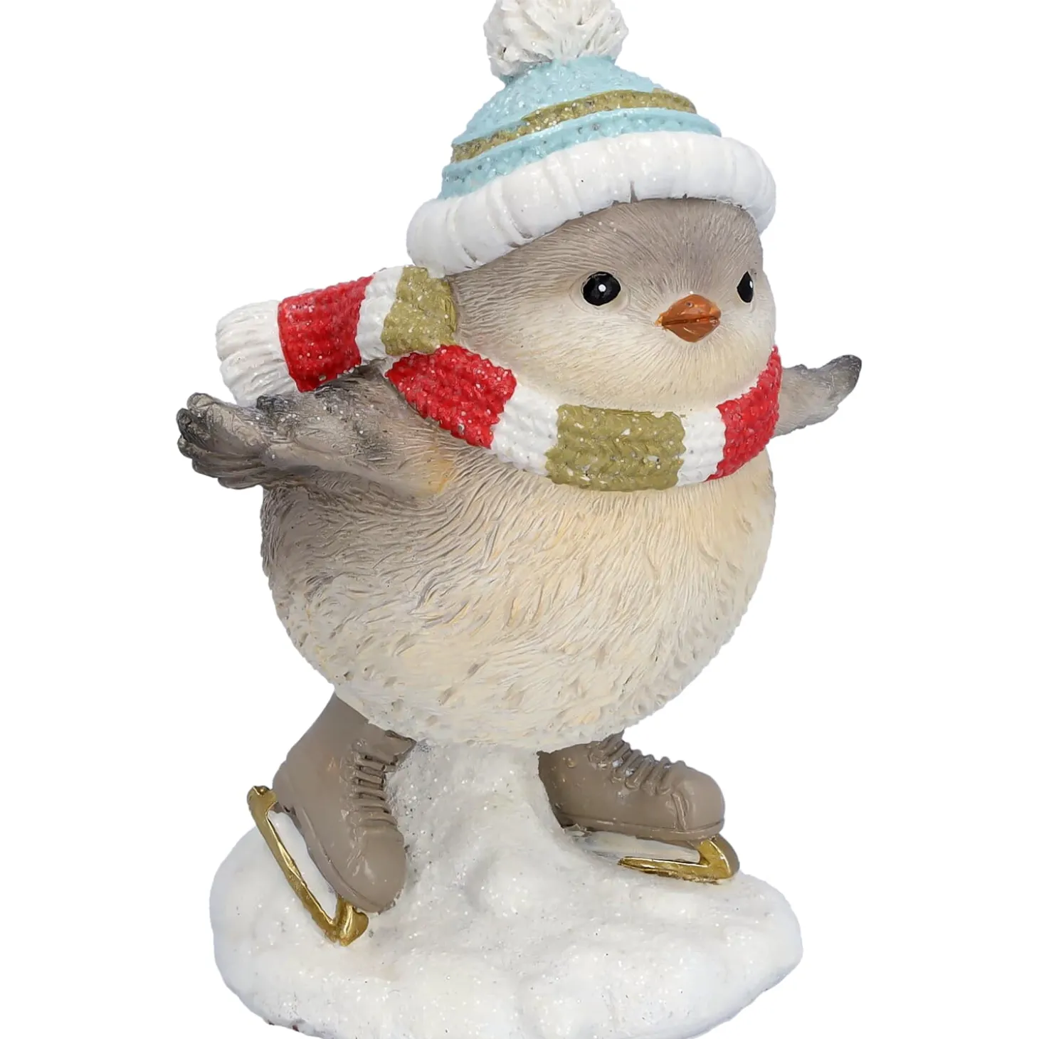 Vogel mit blauer Mütze, Standfigur