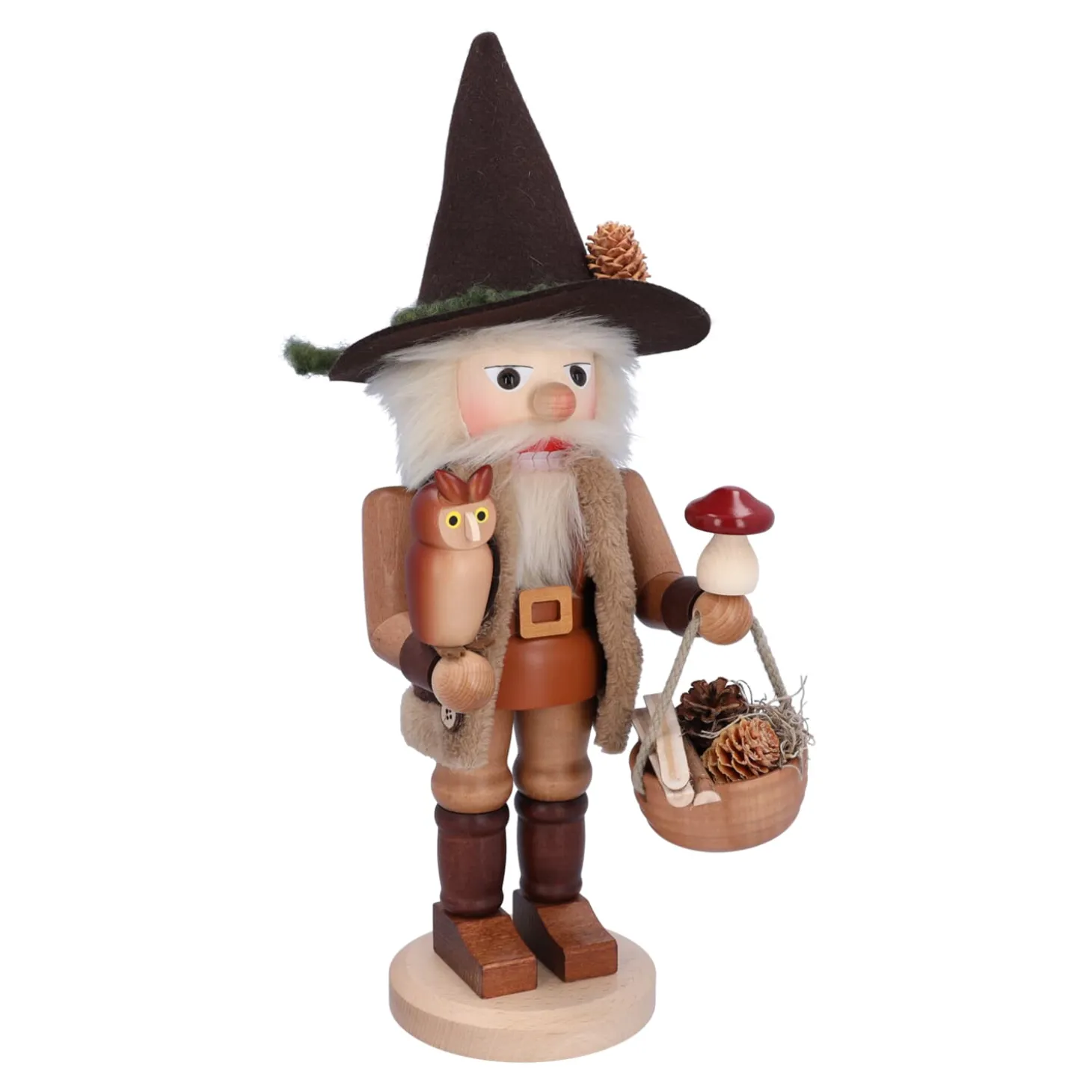 Waldmann mit Eule, Nussknacker