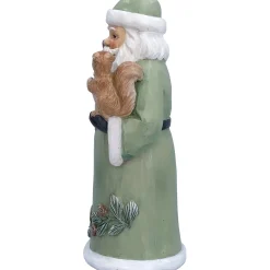 Weihnachtsmann mit Eichhörnchen, Standfigur