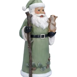 Weihnachtsmann mit Eichhörnchen, Standfigur