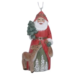 Weihnachtsmann mit Rehkitz