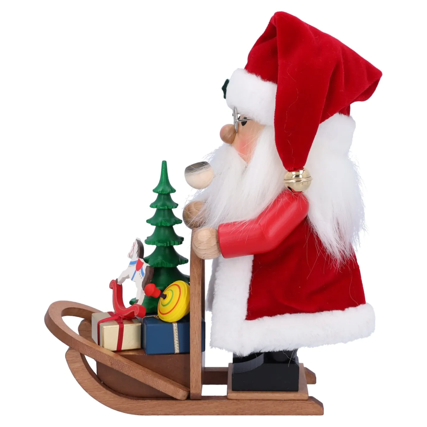 Weihnachtsmann mit Schlitten, Räuchermännchen