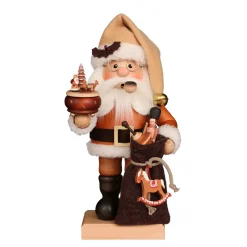 Weihnachtsmann mit Spieldose, Räuchermännchen