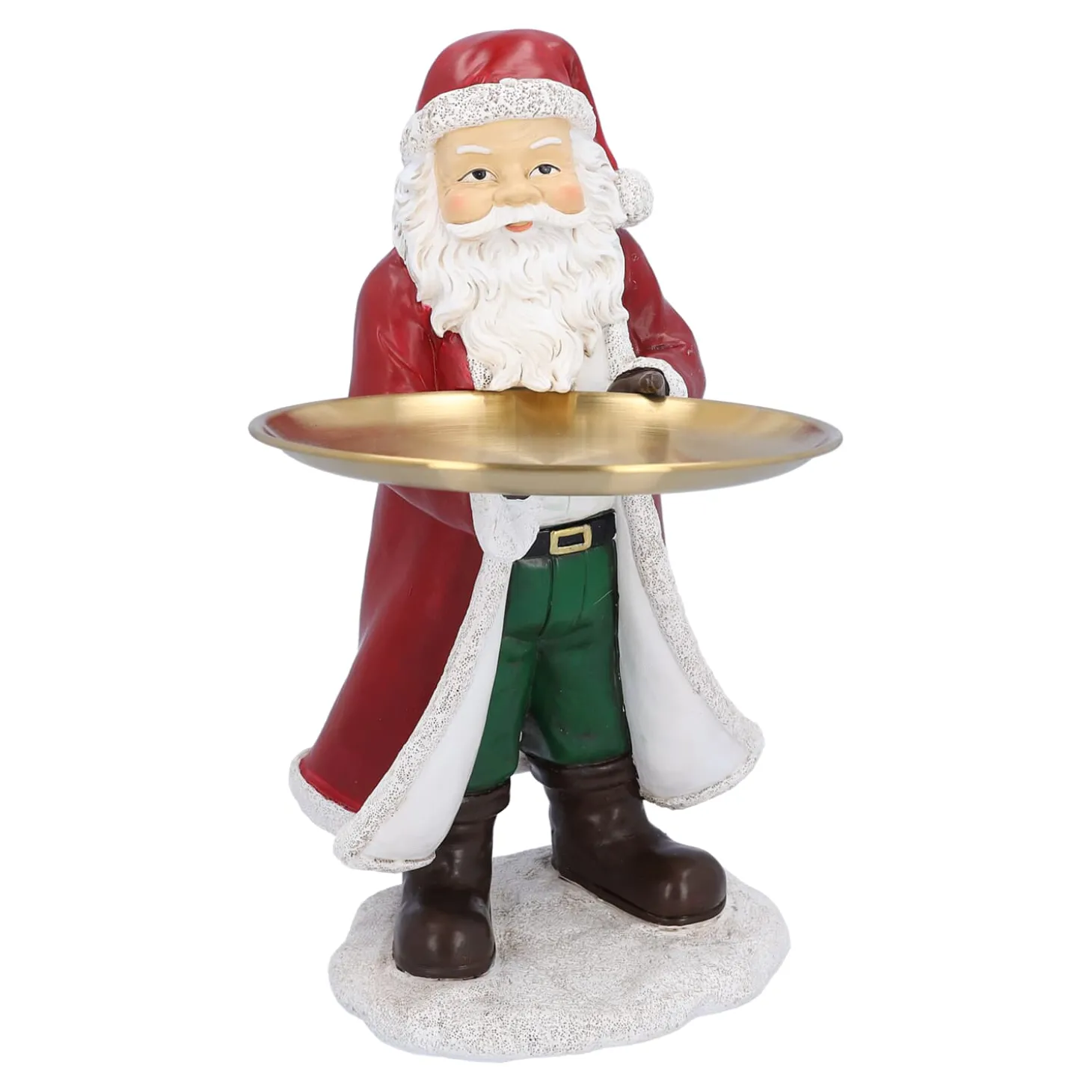 Weihnachtsmann mit Teller