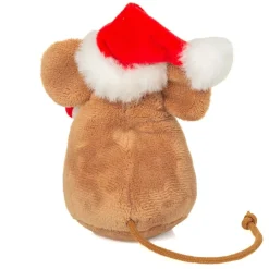 Weihnachtsmaus mit Zuckerstange, Plüschfigur