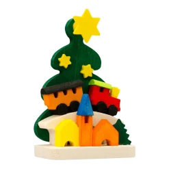 Weihnachtszug am Tannenbaum, Holz-Baumbehang