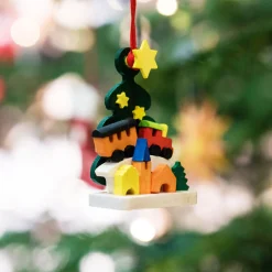 Weihnachtszug am Tannenbaum, Holz-Baumbehang