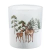 Windlicht "Hirsche im Schnee", 10cm
