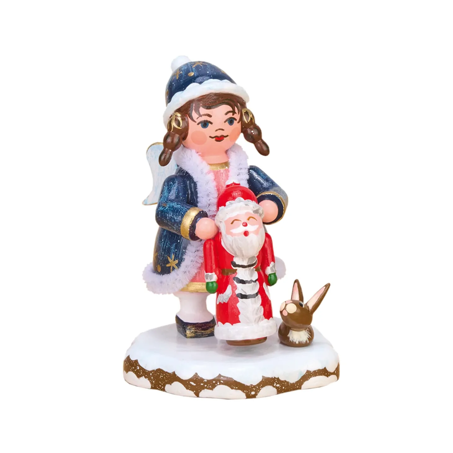 Winterkinder Himmelskind mit Weihnachtsmann