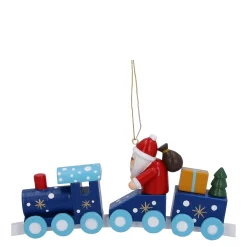 Zug mit Weihnachtsmann