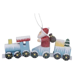 Zug mit Weihnachtsmann