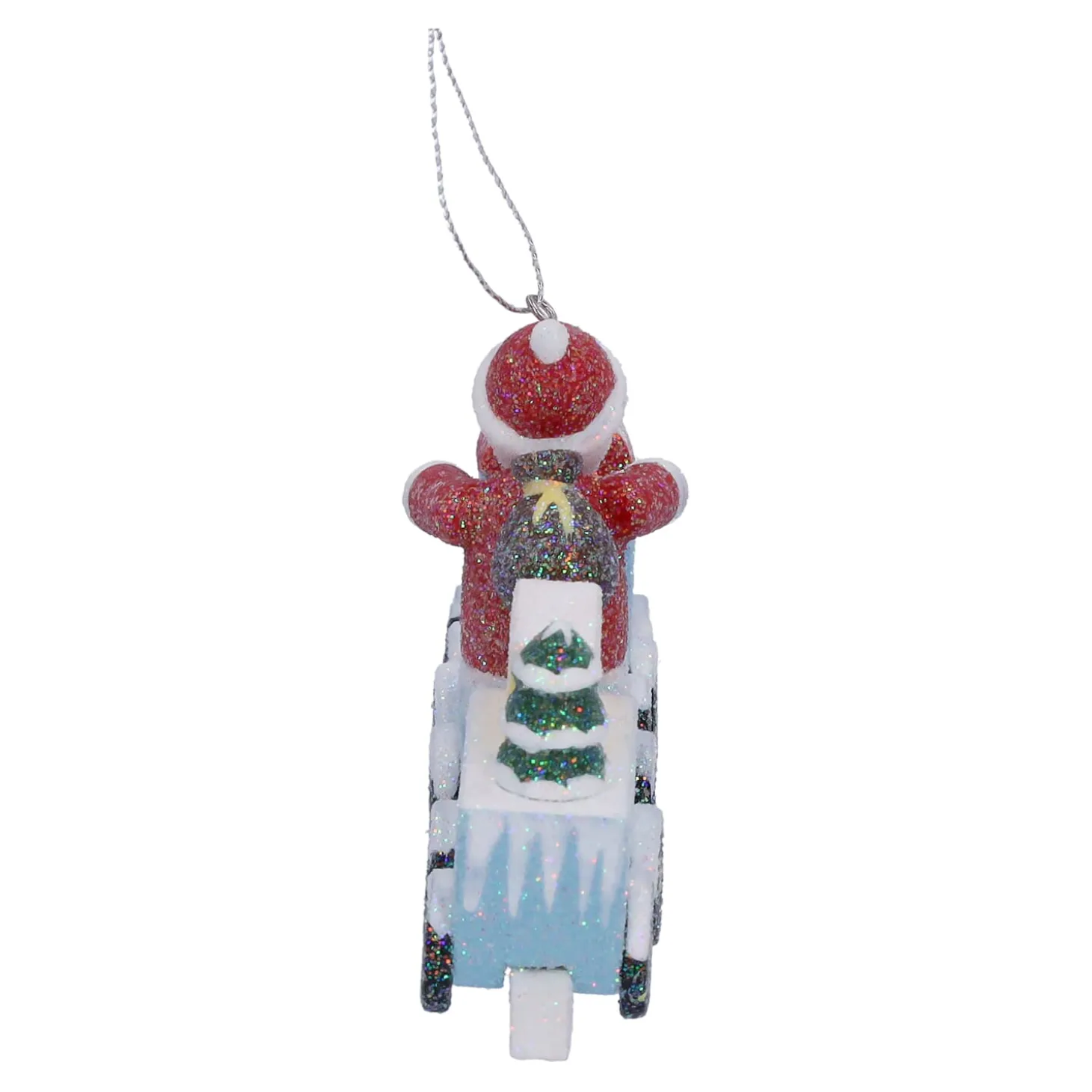 Zug mit Weihnachtsmann