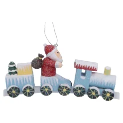 Zug mit Weihnachtsmann